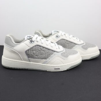 Minimalist White-Grey Low-Top Sneakers | Luxury Casual Design | Unisex Fashion Trainers