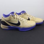 Low-Top Performance Basketball Shoes – Gold Purple Lightweight Cushion Sneakers