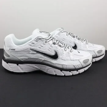 Silver & White Retro Running Sneakers – Unisex Breathable Lightweight Trainers
