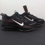 Lightweight Cushion Running Shoes – Black & Brown Performance Trainers