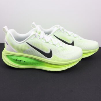 Lightweight Cushion Running Shoes – White & Green Energy Return Trainers